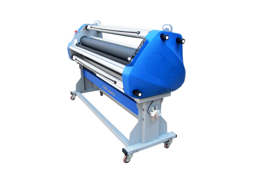 55″ heat assisted roll laminator with trimmer
