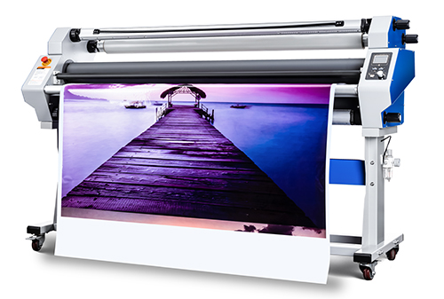 Top heated roll laminator with heavy duty rollers in Malaysia