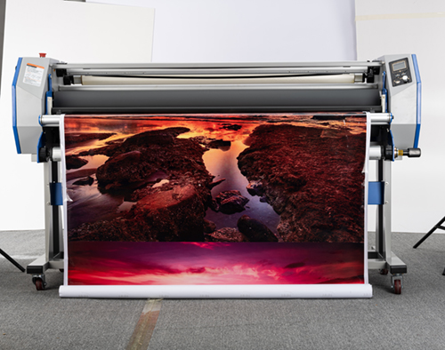 64 inch automatic laminator with glue-free silicon roller