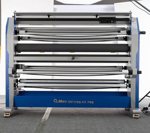 dual heated roll laminator with 130mm silicon roller in Germany