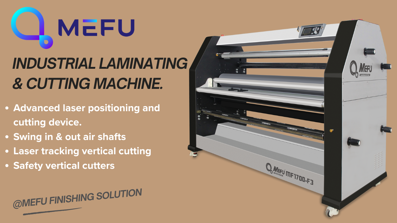 64″ wide format laminating and cutting machine