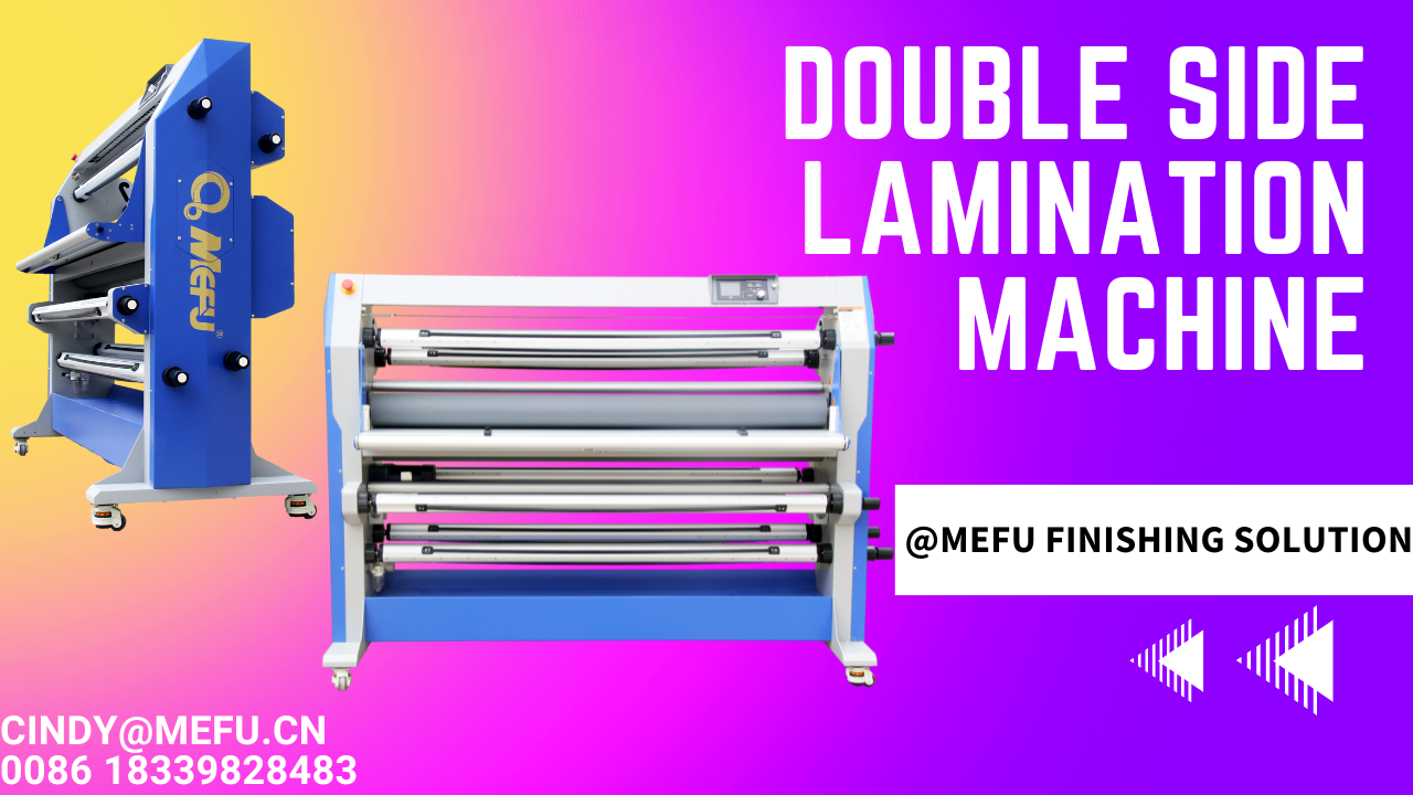 1.6m or 2.3m plug and play laminator with double heated rollers